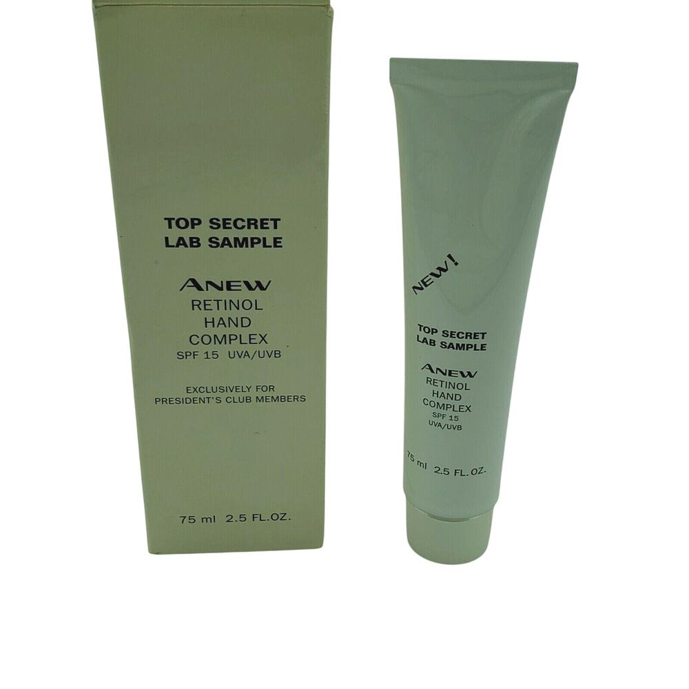 AVON ANEW RETINOL HAND COMPLEX SPF/FPS 15 UVA / UVB 2.5 FL.OZ./75 ml New